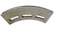 7.660 Inch (in) Length Elongated Hole Trail Knife Radius Behind Tip Serrated Male Slotter - 2