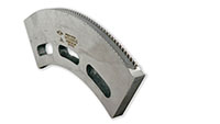 7.660 Inch (in) Length Elongated Hole Trail Knife Radius Behind Tip Serrated Male Slotter - 3