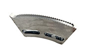 4.950 Inch (in) Length Elongated Hole Lead Knife Serrated Male Slotter - 4