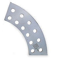 10 Inch (in) Serrated Male Slotter with No Tip for 50 Inch (in) Model