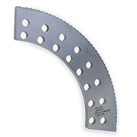 10 Inch (in) Serrated Male Slotter with No Tip for 37 Inch (in) Model