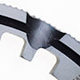 12 Inch (in) Extended Slots and Bevel Serrated Male Slotter with Tip - 3